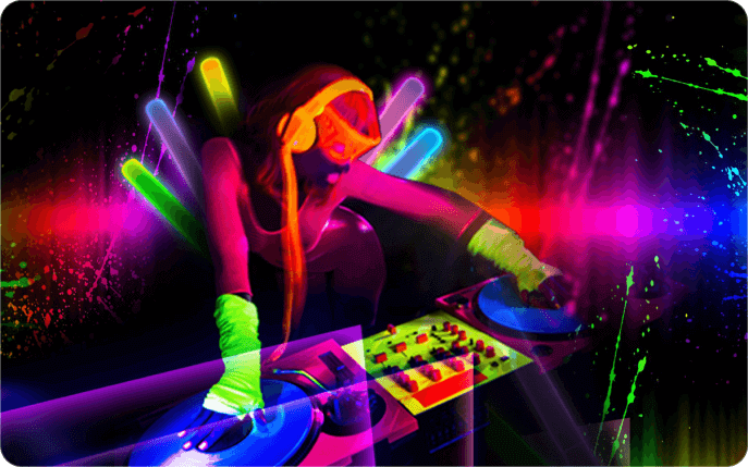 BESTILL ETT NEONPARTY